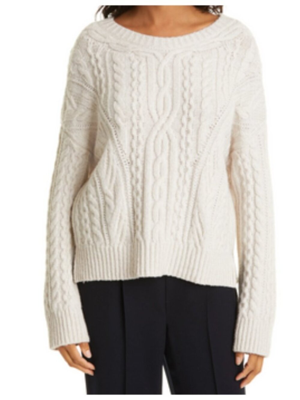 Vince Cable Wool Blend Crewneck Sweater, Size Large, NWT